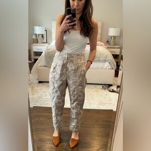Anthropologie Floral Print Charlie Trousers. Size 30
